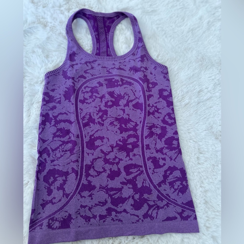 Purple lululemon Swiftly Tech tank